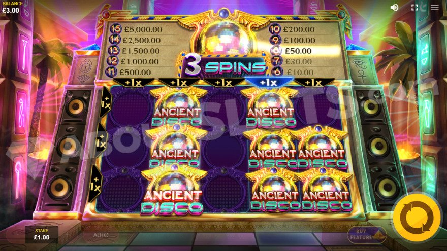 recensione slot Ancient Disco