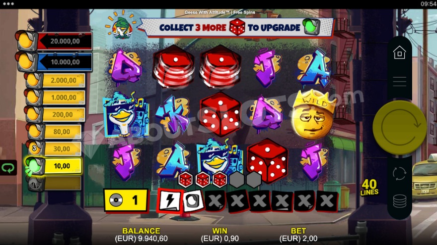 slot Geese With Attitude - Gioco bonus Dice Roller