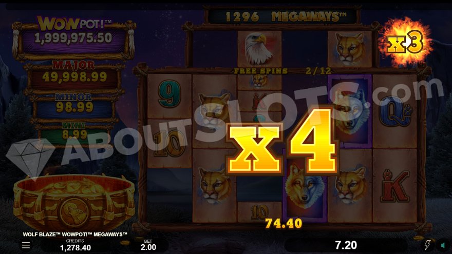 slot Wolf Blaze WOWPOT Megaways - Giri gratis