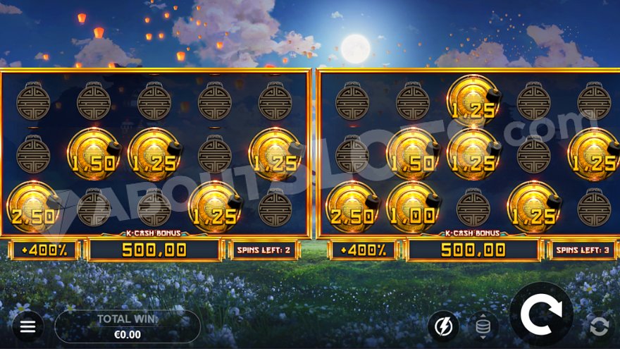 slot Divine Gongs - K-Cash Respins con Duo Reels
