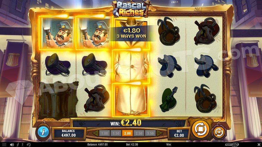 recensione slot Rascal Riches - Simbolo Wild impilato