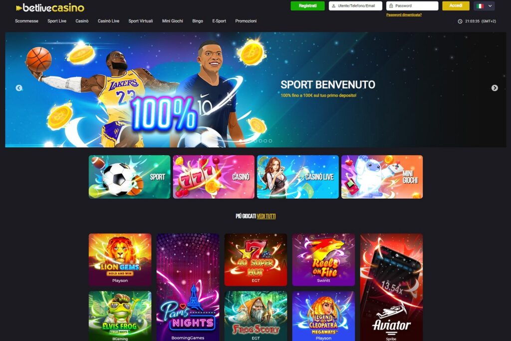 BetLiveCasino Scommesse