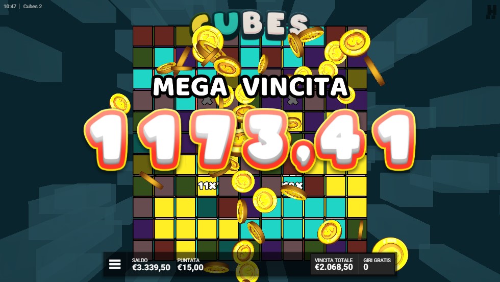 slot Cubes 2 - Mega Vincita