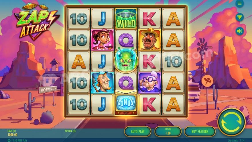 recensione slot Zap Attack
