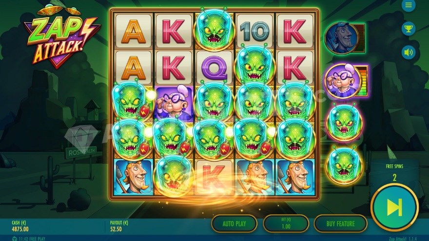slot Zap Attack - Gioco bonus