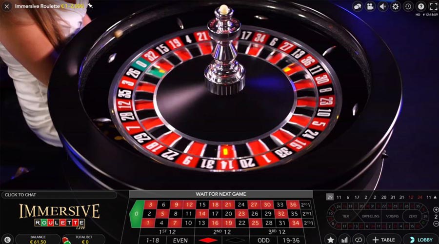 Immersive Roulette di Evolution Gaming