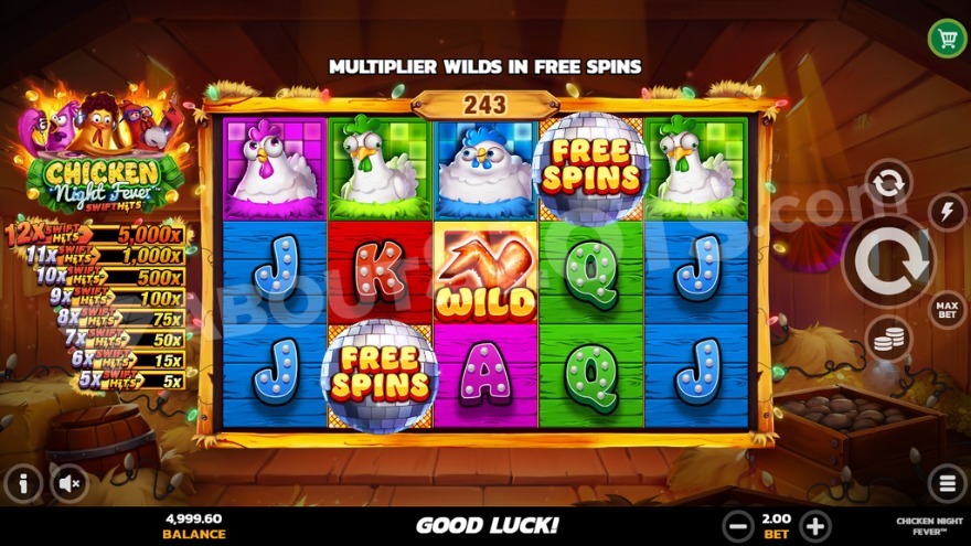 recensione slot Chicken Night Fever