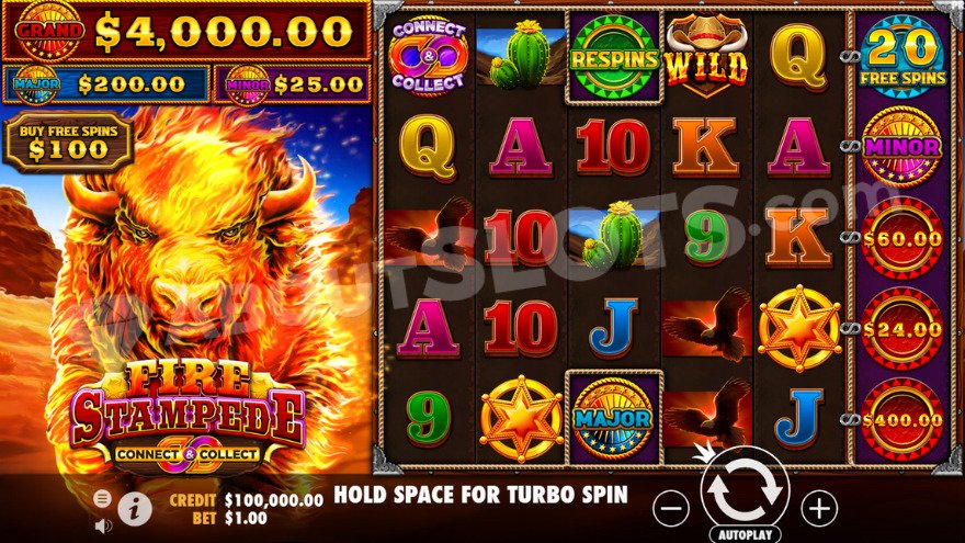 recensione slot Fire Stampede