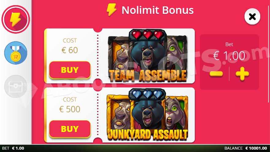 slot Roadkill - Acquisto bonus
