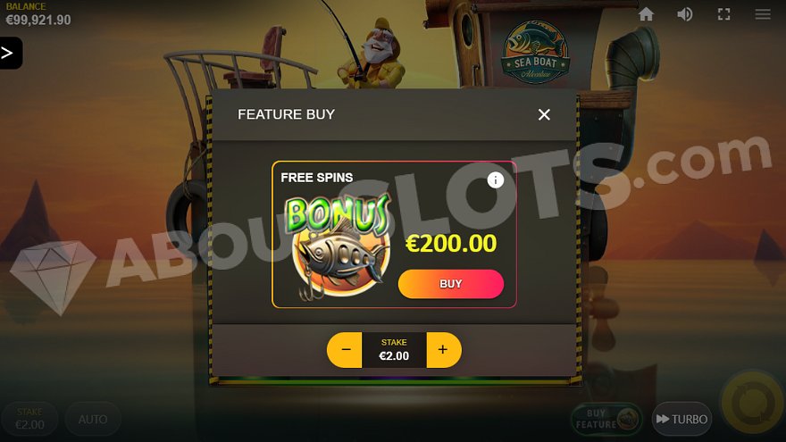 slot Sea Boat Adventure - Acquisto Bonus