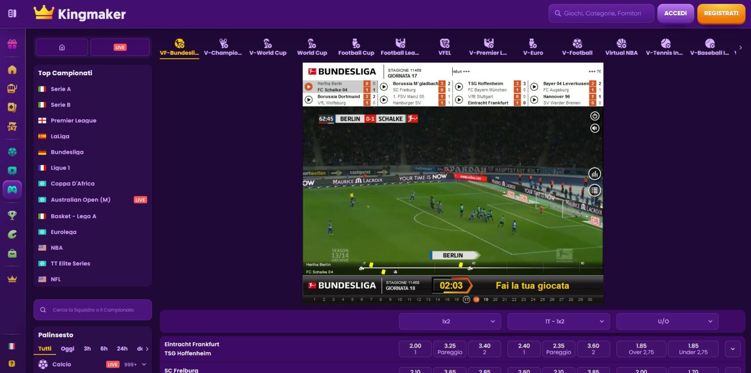 Kingmaker scommesse-sport-virtuali