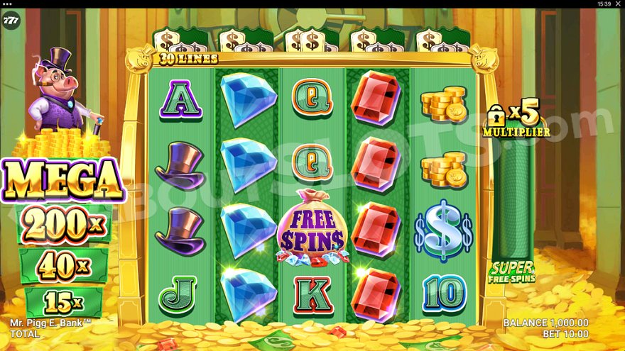 recensione slot Mr. Pigg E. Bank