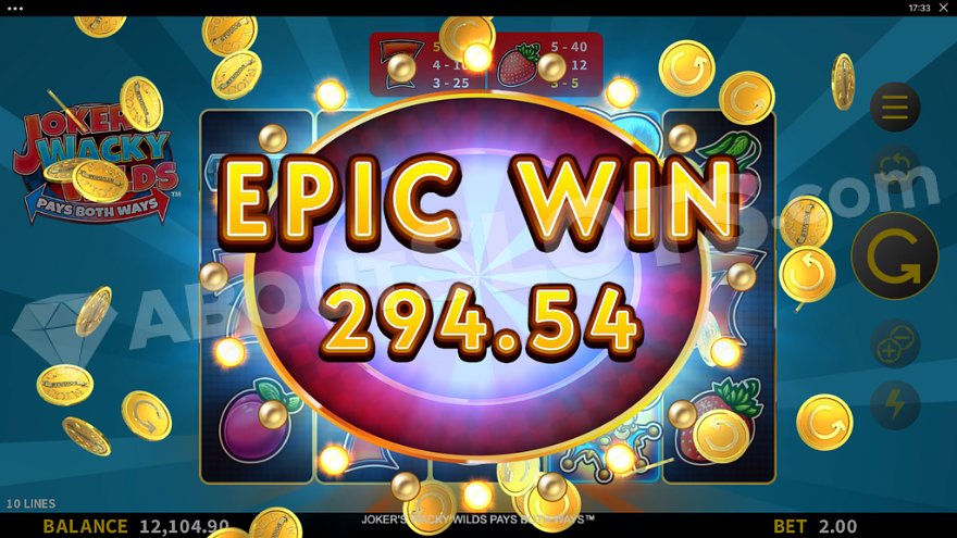 slot Joker's Wacky Wilds Pays Both Ways - Vincita epica