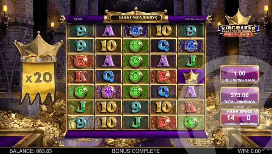 slot Kingmaker Megaways - Giri gratis