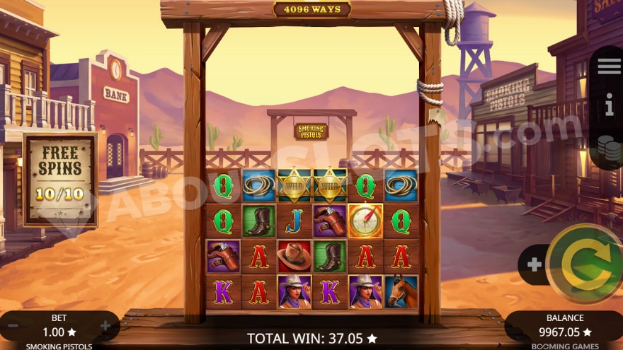 slot Smoking Pistols - Wild replicanti - Free Spins