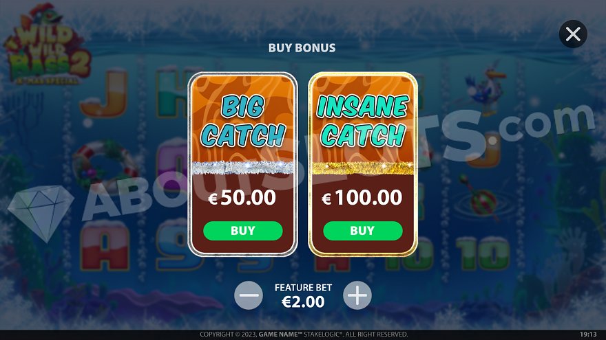 slot Wild Wild Bass 2 Xmas Special - Bonus Acquisto
