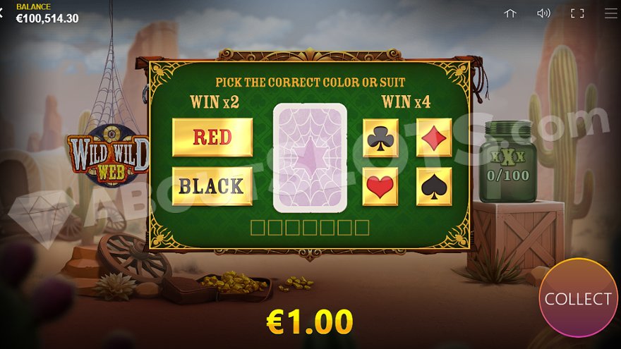slot Wild Wild Web - Funzione Gamble