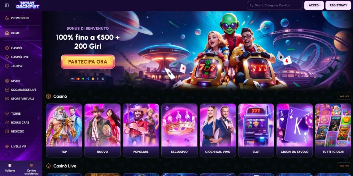 Nova jackpot Italia