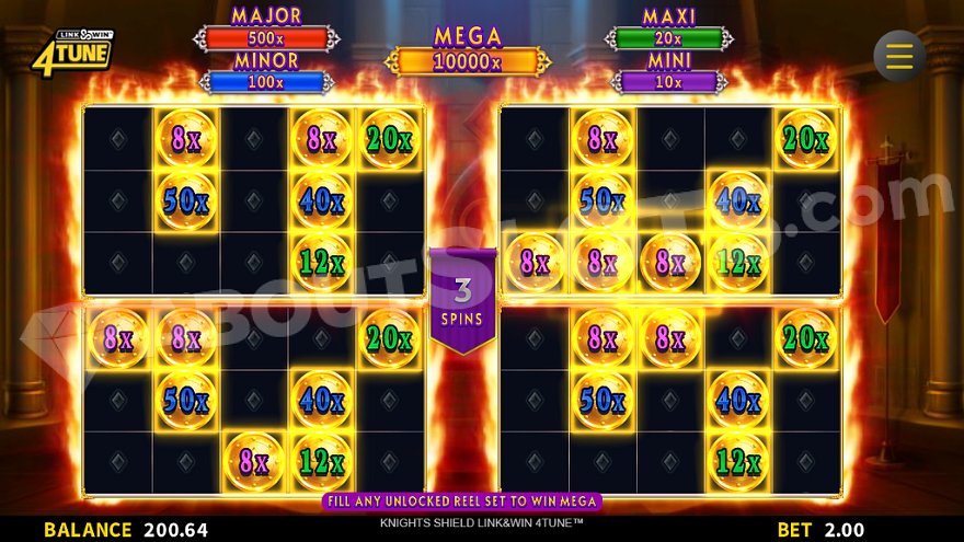 slot Knights Shield LinkWin 4Tune - Oro Link&Win 4Tune