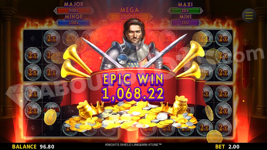 slot Knights Shield LinkWin 4Tune - Vincita epica