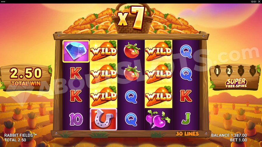slot Rabbit Fields - Super Free Spins
