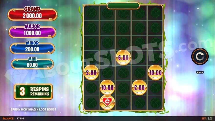slot Spinny McWinnagin Loot Boost - Funzione Ultra Link&Win