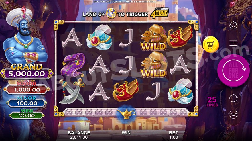 recensione slot Genie’s Link & Win 4Tune