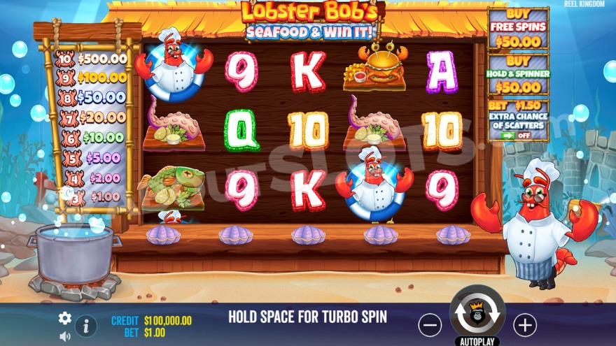 recensione slot Lobster Bob’s Sea Food and Win It