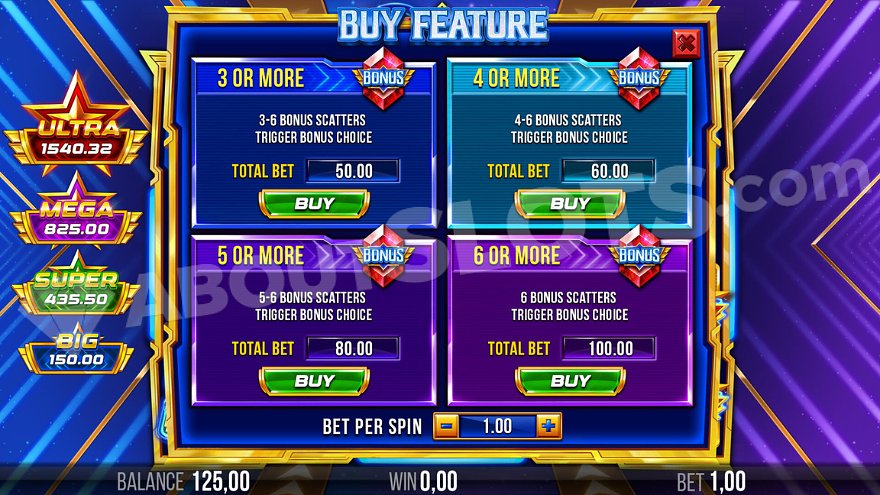 slot 4K Ultra Gold - Acquista funzione