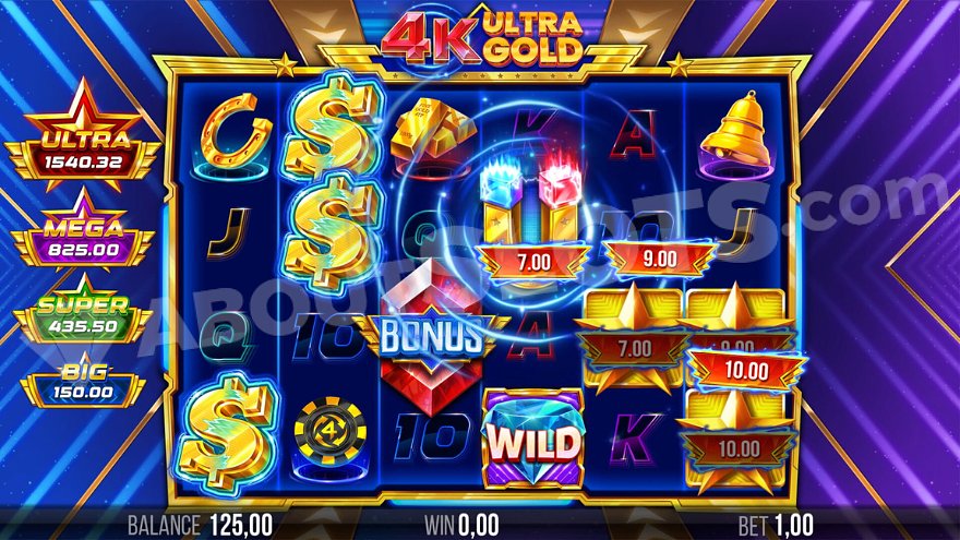 slot 4K Ultra Gold - Funzione Raccogliere
