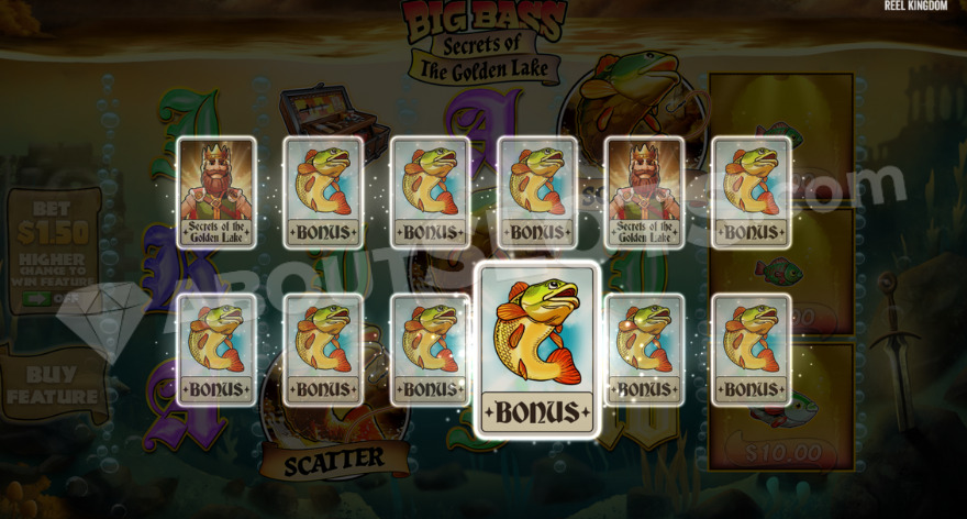 slot Big Bass – Secrets of the Golden Lake - Rivelazione del gioco bonus