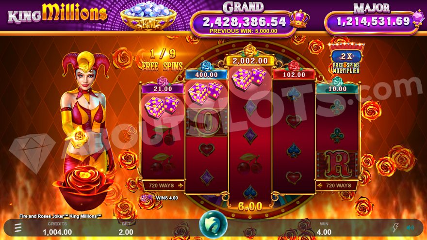 slot Fire and Roses Joker King Millions - Giri gratis