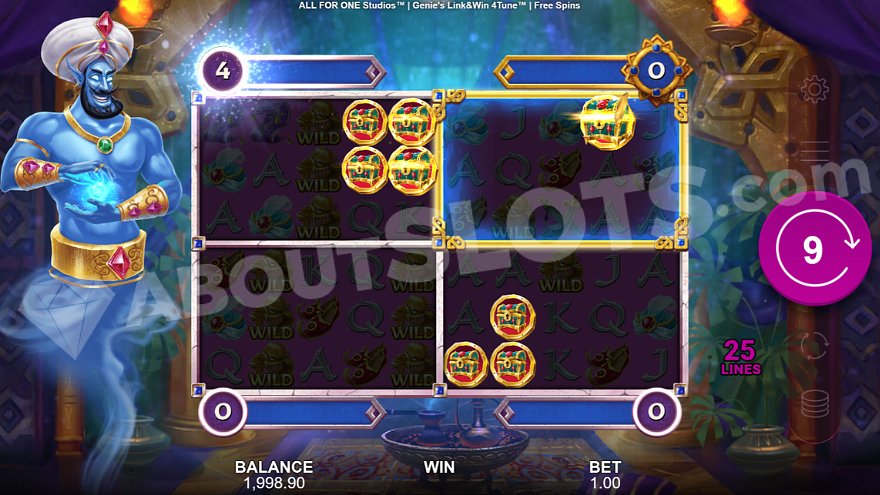 slot Genie’s Link & Win 4Tune - Giri gratis