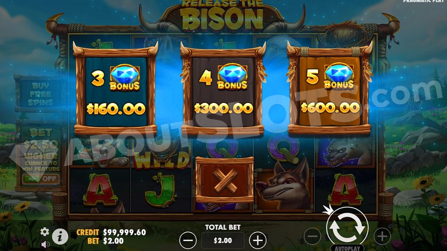 slot Release the Bison - Acquista funzione