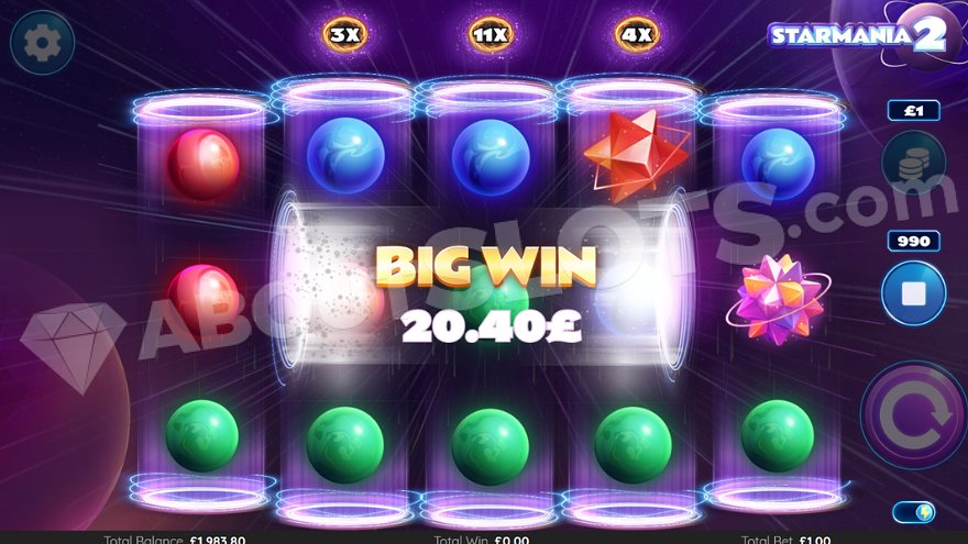 slot Starmania 2 - Grande vincita