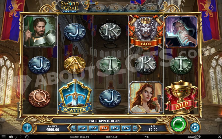 recensione slot The Sword and the Grail Excalibur