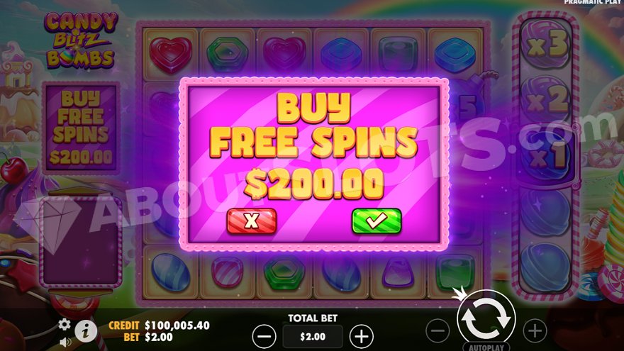 slot Candy Blitz Bombs - Acquista la funzione