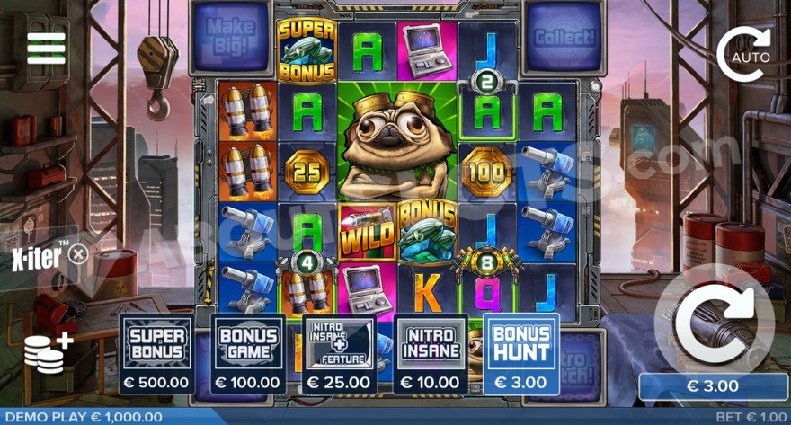 slot Pug Thugs of Nitropolis - Funzione Acquista