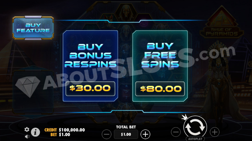 slot Rise of Pyramids - Acquista la funzione