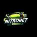 Logo Nitrobet con design futuristico e bomboletta verde su sfondo nero