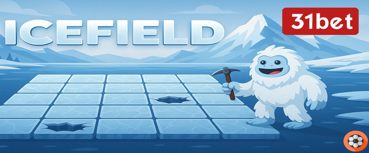 Mini gioco Icefield su 31Bet in azione con griglia ghiacciata