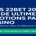 Graphique promotionnel pour le bonus 22Bet 2025 avec appel à l’action Réclame ton bonus maintenant