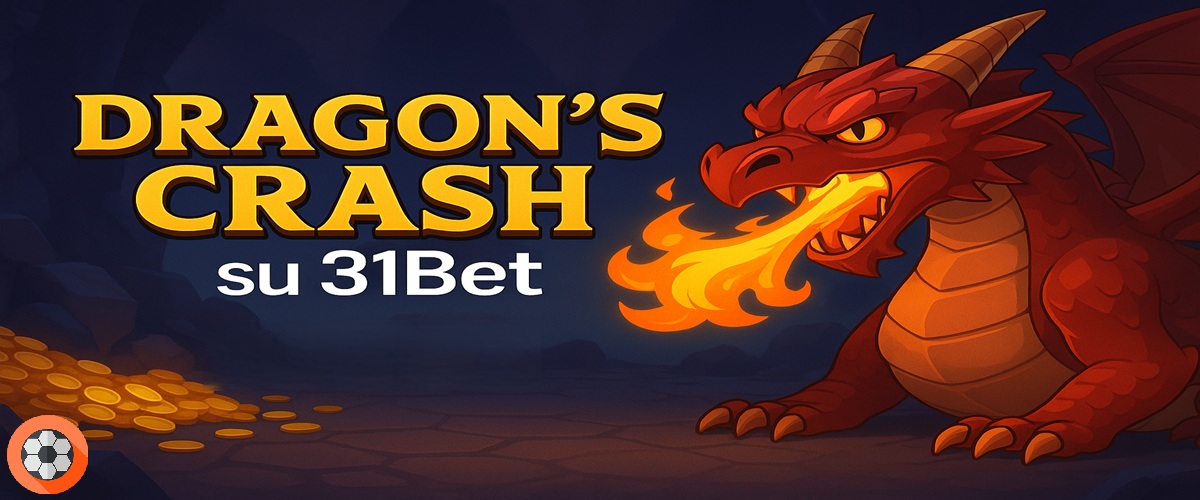 Dragon’s Crash su 31Bet con drago rosso