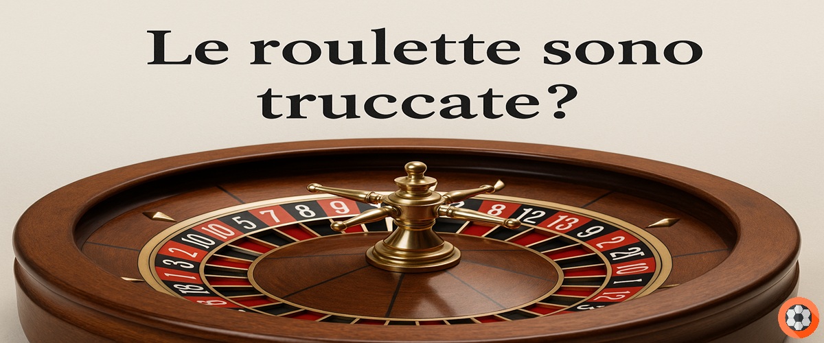 ruota della roulette in legno con scritta "Le roulette sono truccate?"