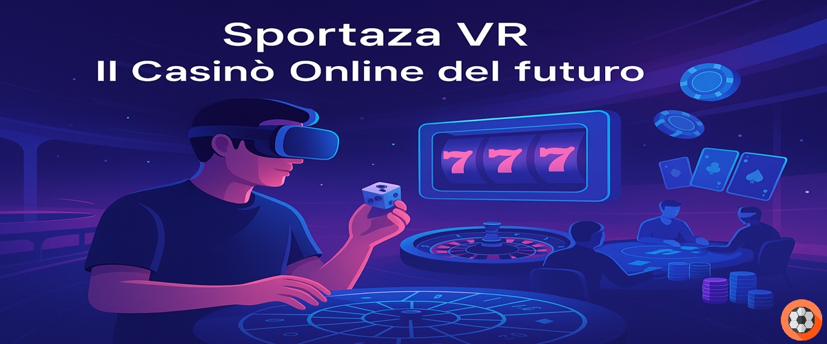 Casinò online VR Sportaza con ambienti futuristici e giochi immersivi