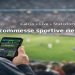 Scommesse sportive nel calcio: tifoso controlla quote live e statistiche da smartphone