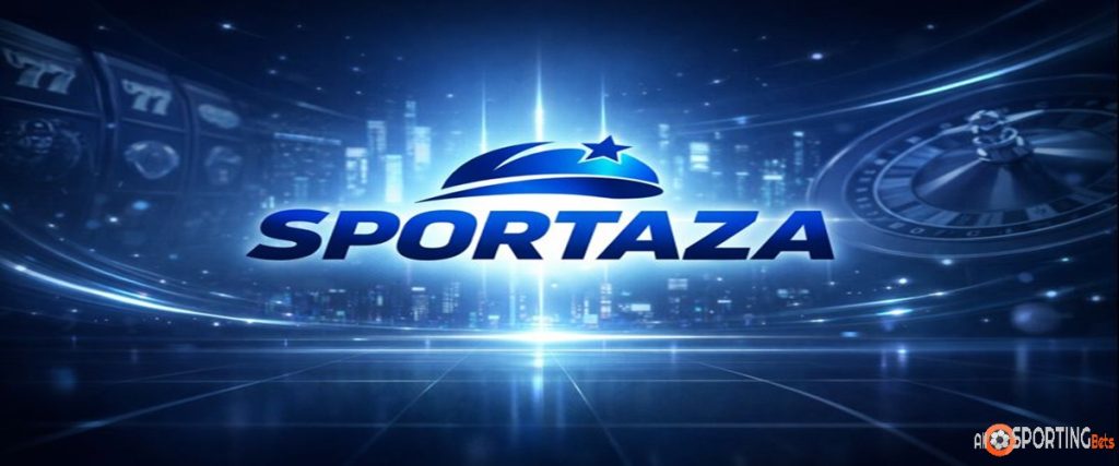 Sportaza casinò con grafica futuristica sobria e atmosfera digitale