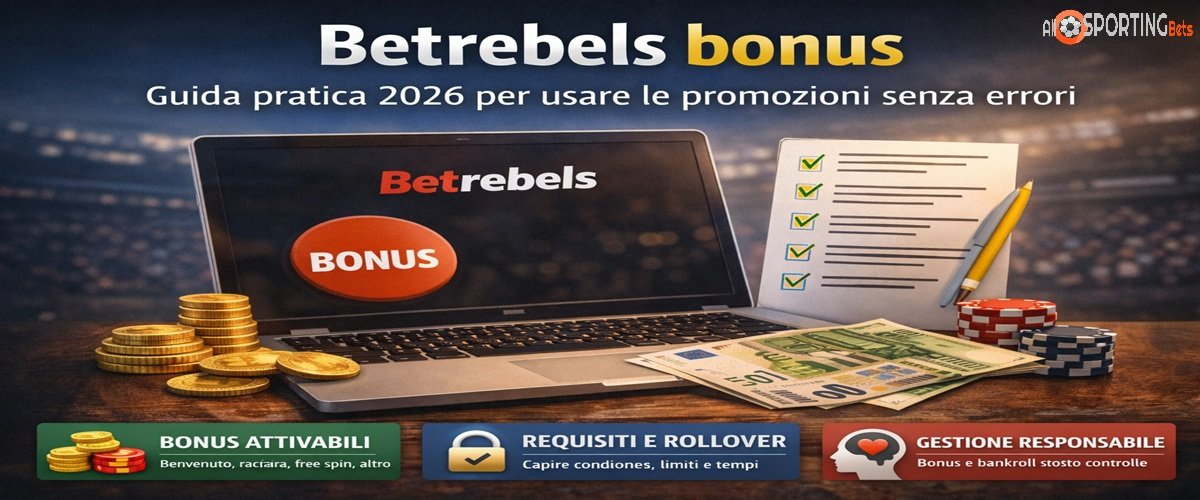 Grafica sobria Betrebels bonus con focus su promozioni, requisiti e gestione responsabile del bankroll