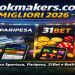 bookmakers.com migliori confronto 2026 tra Sportaza Paripesa 31Bet e Betlivecasino