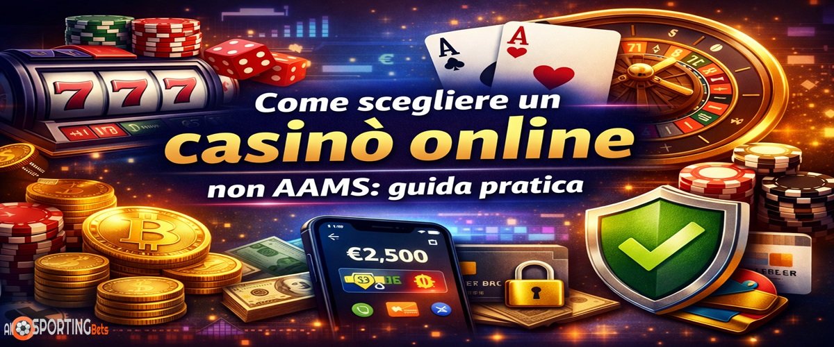 Come scegliere un casinò online non AAMS con grafica dedicata a sicurezza giochi bonus e pagamenti